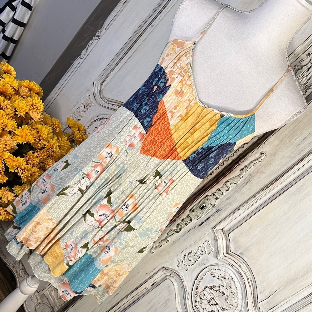 Sanctuary Floral Patchwork Spaghetti Strap Dress - image 3